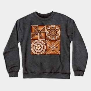 Tapa patchwork - rust Crewneck Sweatshirt